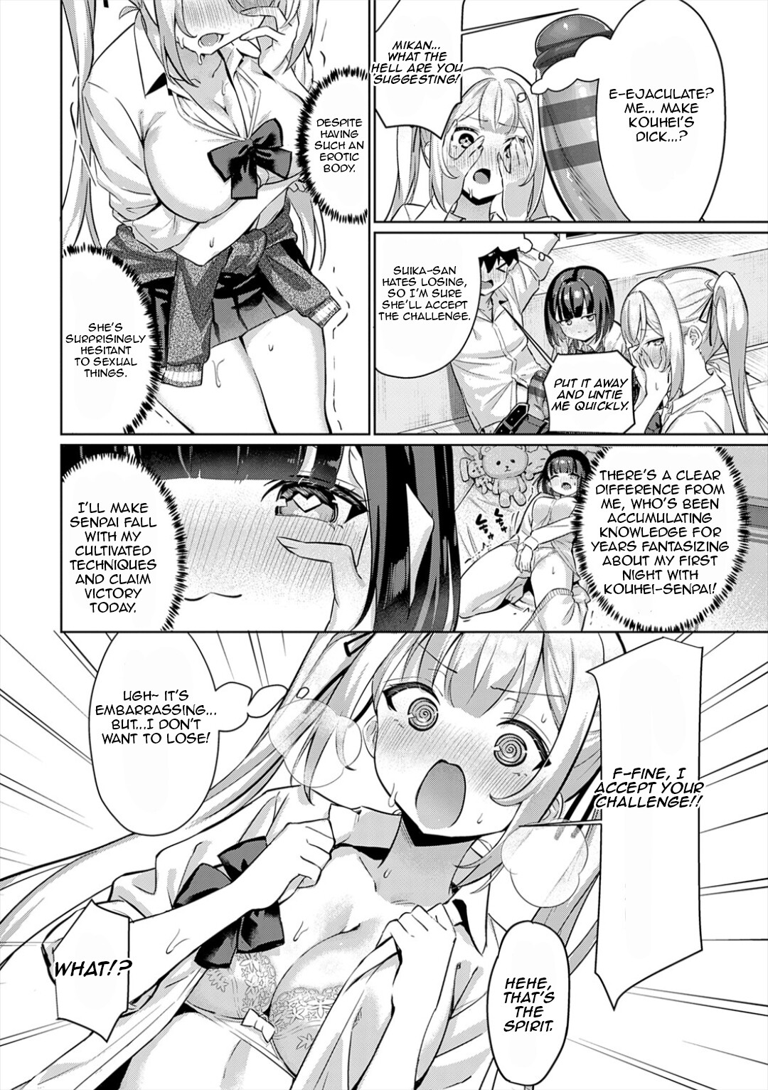 Hentai Manga Comic-Jerk-off battle!-Read-6